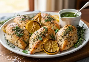  Baked Lemon Herb Chicken Breasts
