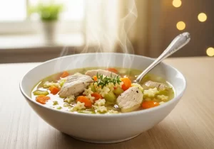 Chicken and Stars Soup 