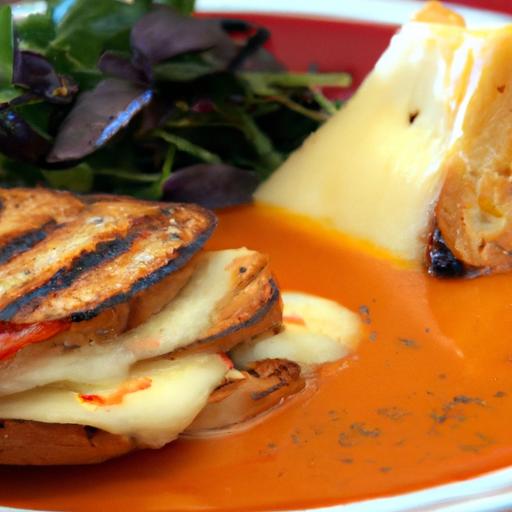 The Perfect Pair: Grilled cheese Meets Tomato Soup Delight