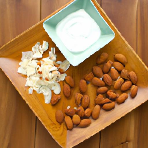 Crunchy Delight: Greek ‌Yogurt with Sliced Almonds Boost