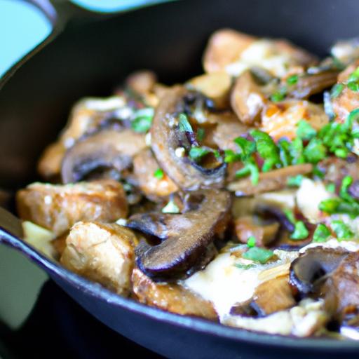 Savor the Flavor: Creamy Mushroom Chicken Skillet recipe