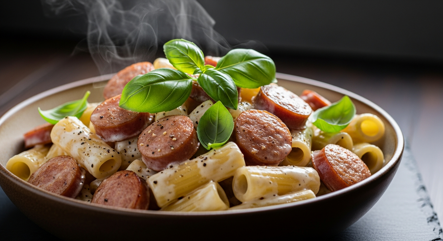 Creamy Sausage Rigatoni