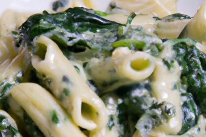 Silky Cream & Spinach Pasta: A Comforting Green Delight