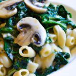 Savor the Creamy Delight of Vegan Mushroom Spinach Pasta