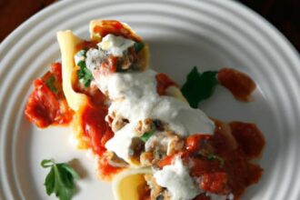 Hearty Stuffed Shells with Ricotta and Savory Meat Filling