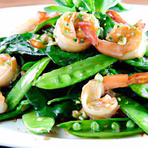 Crisp & Savory: Shrimp Stir-Fry with Fresh Snap Peas