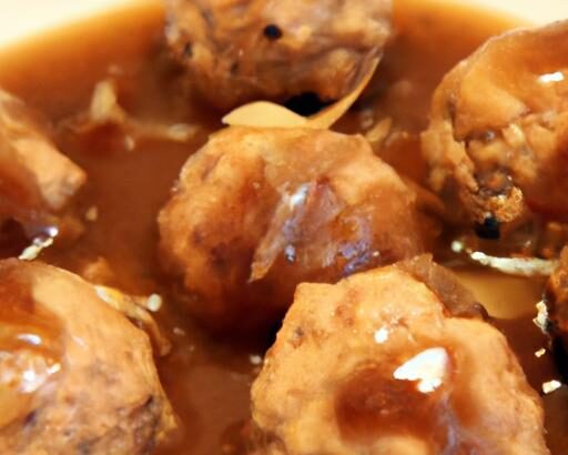 Savory Thanksgiving Turkey Meatballs with Rich Onion Gravy