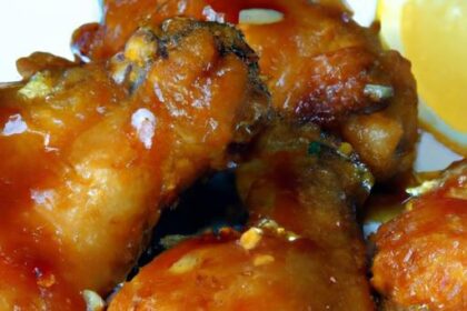 Zesty Lemon Pepper Wings Drizzled with Sweet Honey Bliss