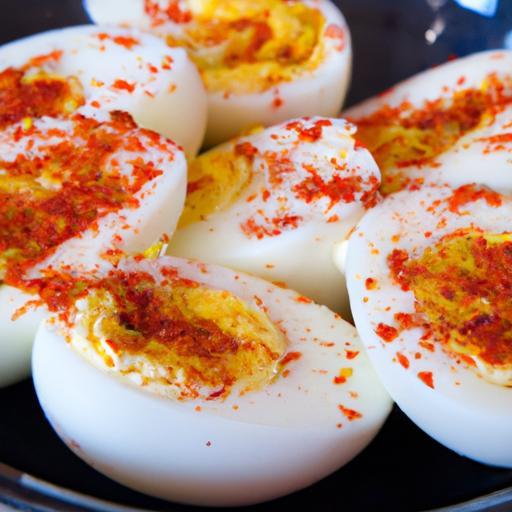 Spice Up Your Snack: Hard-Boiled Eggs with Hot Sauce Flair