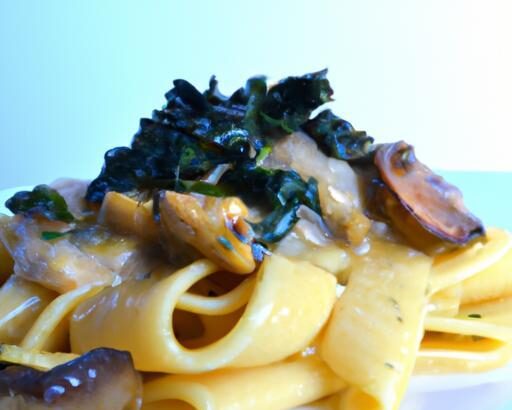 Savor the Flavor: Vegan Mushroom & Spinach Pasta Delight