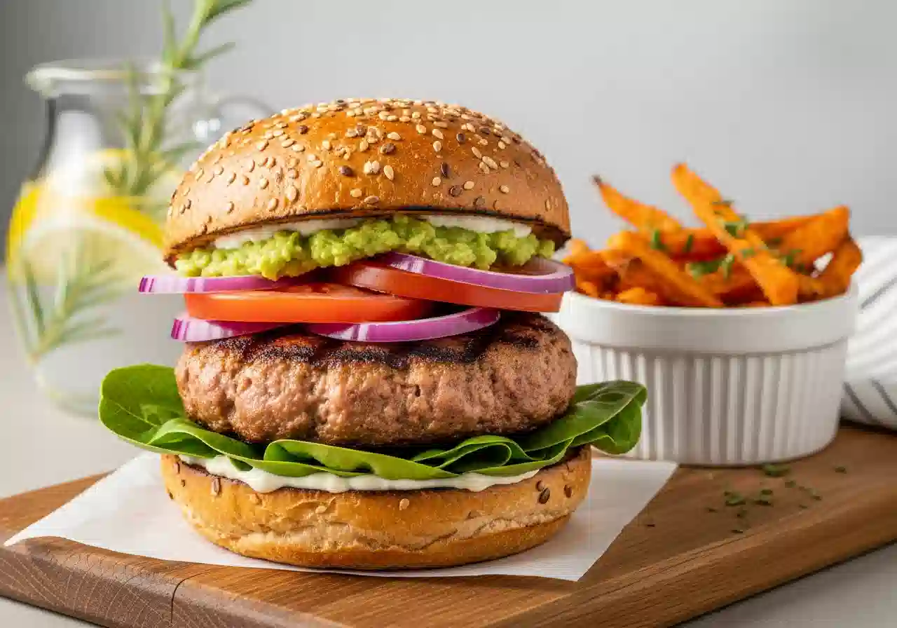 Easy & Healthy Turkey Burger 