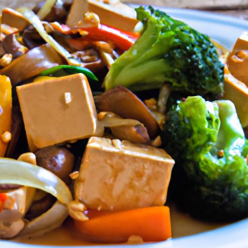 savor Healthy Tofu Stir-Fry with Colorful Veggies Delight