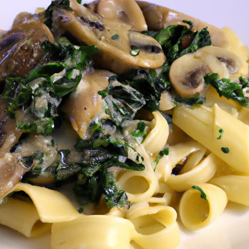 Savor the Flavor: Vegan⁤ Mushroom &⁤ Spinach Pasta delight