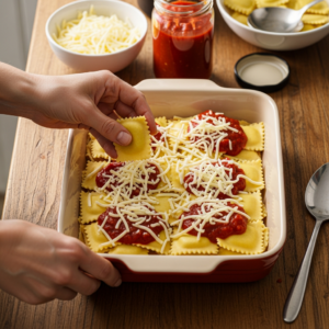 Cheesy Baked Ravioli Casserole Recipe Delight