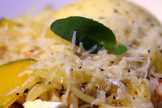 Spaghetti Squash Carbonara: A Peppery Twist on Classic Flavor