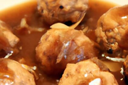 Savory Thanksgiving Turkey Meatballs with Rich Onion Gravy