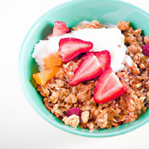 Power Up Your Day: High-Protein Granola with Yogurt Boost