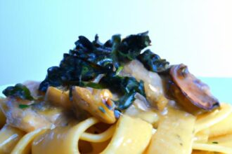Savor the Flavor: Vegan Mushroom & Spinach Pasta Delight