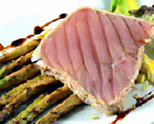 Grilled Tuna Steak: Ancient Greek Seafood Art and Flavor