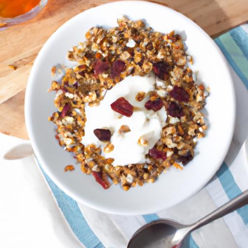 Power Up Your Day: High-Protein Granola with Yogurt Boost