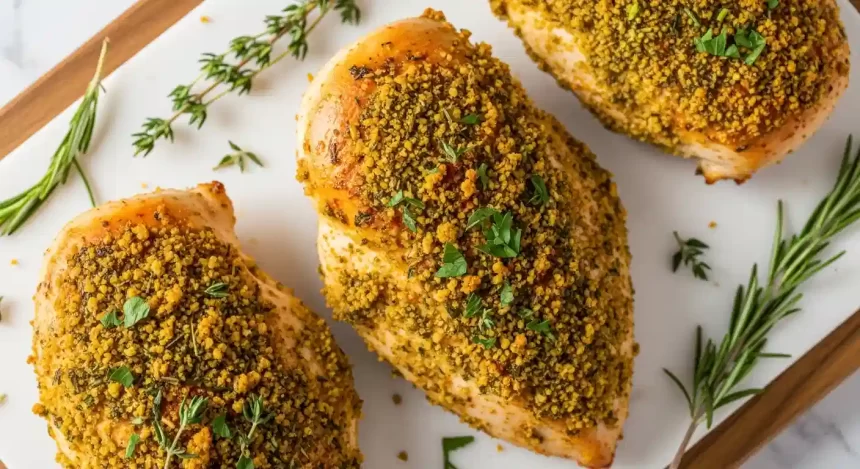 Herb-Crusted Baked Chicken Breasts