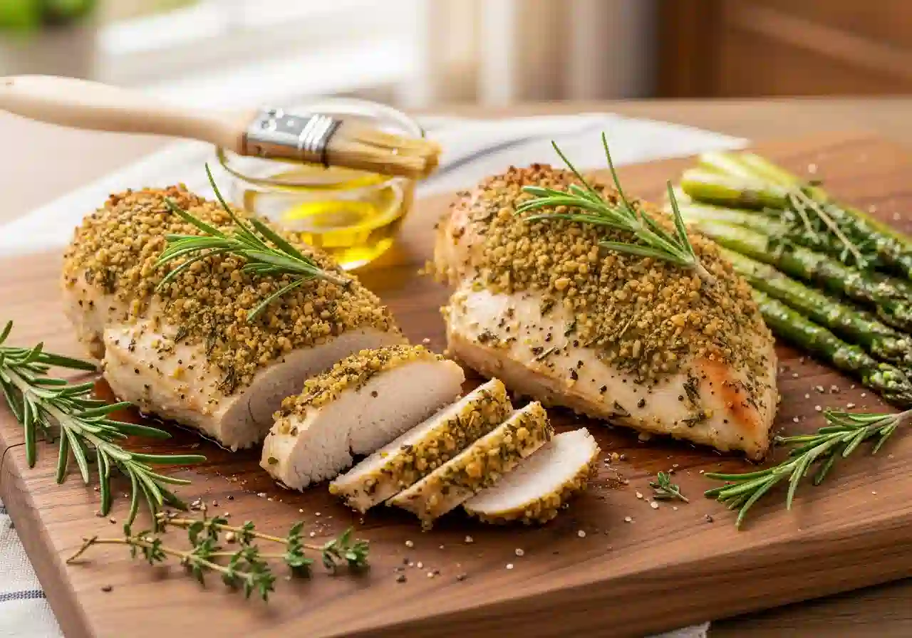 Herb-Crusted Baked Chicken Breasts