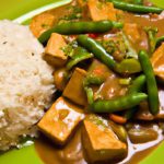 Hearty Vegetable Tofu Curry with Rice: A Flavorful Feast