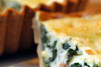 Wholesome Spinach and Cheese Quiche: A Savory Delight