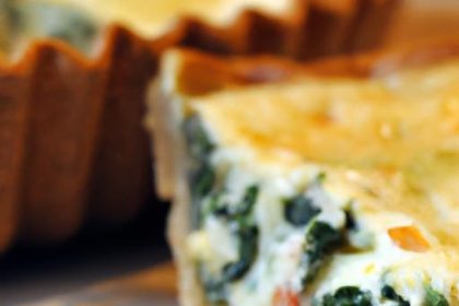 Wholesome Spinach and Cheese Quiche: A Savory Delight