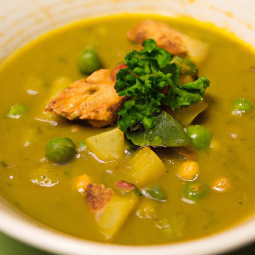 hearty Split Pea Soup with Smoky Tempeh: A Flavorful Boost