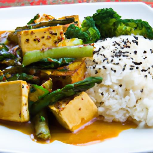 Savor the Flavors: Vegetable Tofu Curry Served with Rice