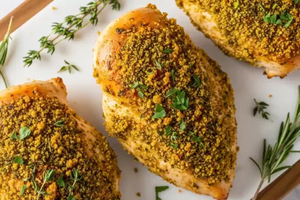 Herb-Crusted Baked Chicken Breasts