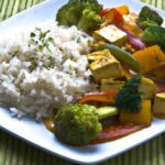 Hearty Vegetable Tofu Curry with Rice: A Flavorful Feast