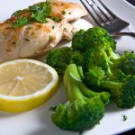 Zesty Grilled Lemon Herb Chicken with Vibrant Steamed Broccoli