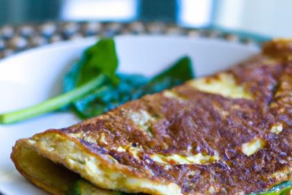 Wholesome Egg White & Spinach Omelet: A Nutritious Boost