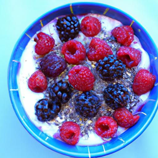 Berry Bliss: Nutritious Overnight Oats with Chia Seeds