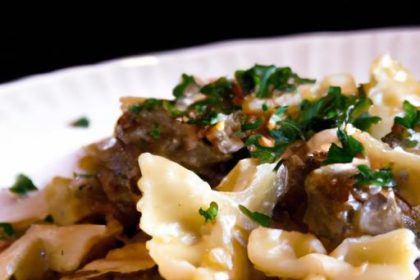 Velvety Creamy Beef and Bowtie Pasta: A Comfort Meal Guide