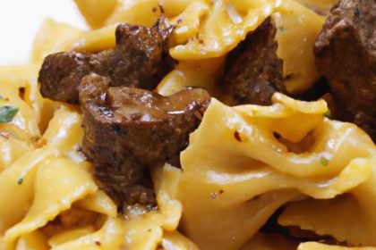 Decadent Creamy Beef and Bowtie Pasta: A Flavorful Twist