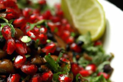 Bright and Nutritious: Lentil & Pomegranate Salad Recipe