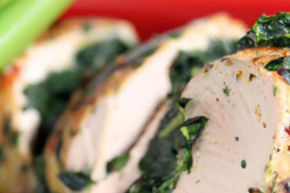 Savor the Flavor: Grilled Chicken Stuffed with Spinach & Feta