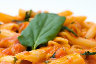 Wholesome Whole Wheat Penne in Fresh Tomato Basil Sauce