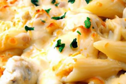 Creamy Chicken Alfredo Baked Ziti: A Comfort Feast