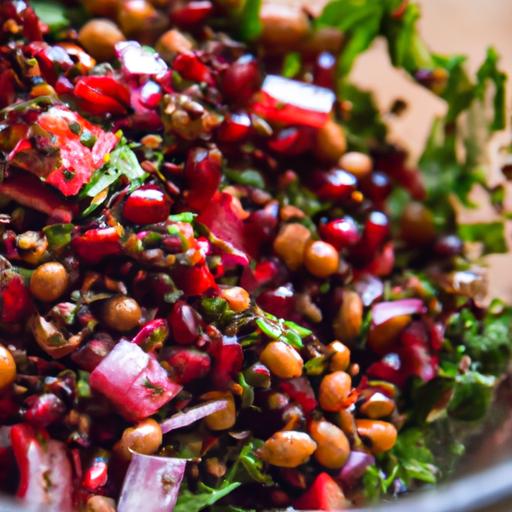 Zesty Lentil & Pomegranate Salad: A Nutrient-Packed Delight