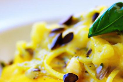 Spaghetti Squash Carbonara: A Peppery Twist on Classic Flavor