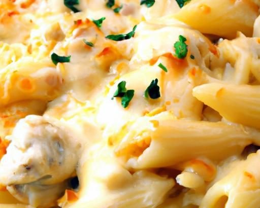 Creamy Chicken Alfredo Baked Ziti: A Comfort Feast
