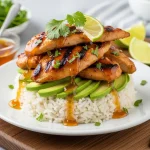 Honey Lime Chicken & Avocado Rice