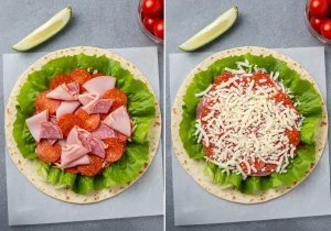 Low Carb Pizza Wraps
