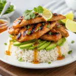 Honey Lime Chicken & Avocado Rice