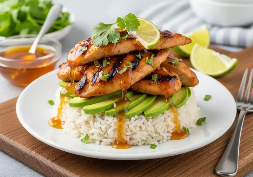 Honey Lime Chicken & Avocado Rice